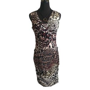 Silk Dress by Andrew Marc in Sleeveless V-Neck Design
